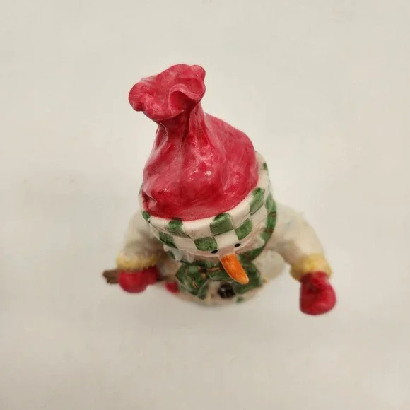 Vintage K's Collection Resin Snowman With Peace Sign Christmas Rare Holiday - Picture 8 of 9